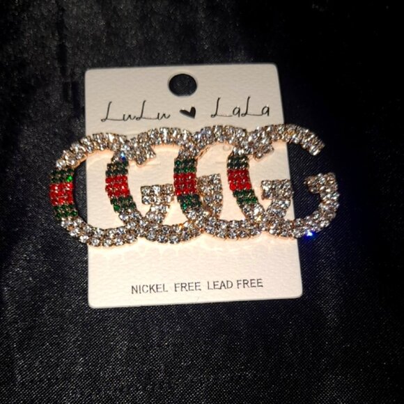 Brooch+earring Gold and Silver  Set - Picture 3 of 5